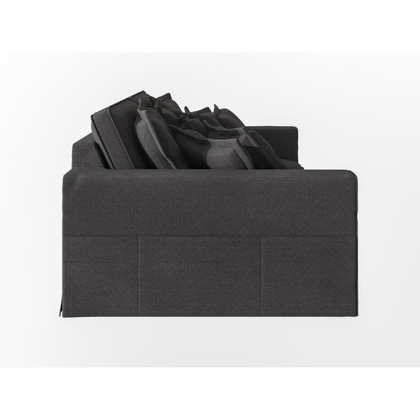 Juodos spalvos sofa 236 cm Nora – Ropez-image-4