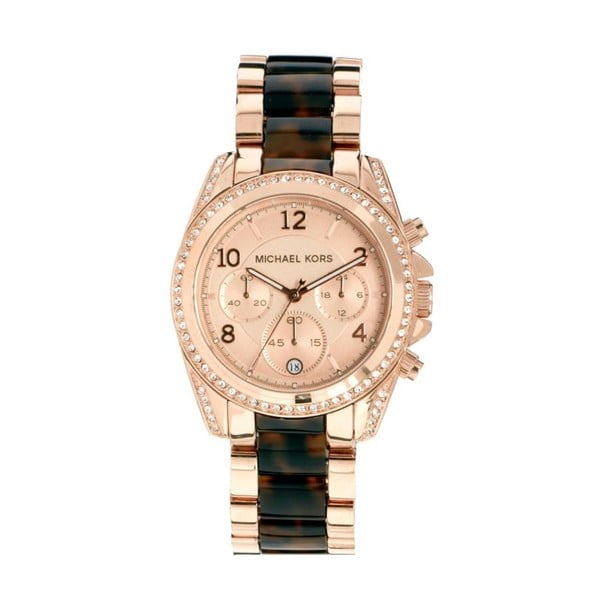 Moteriškas rožinio aukso laikrodis "Michael Kors Tiger