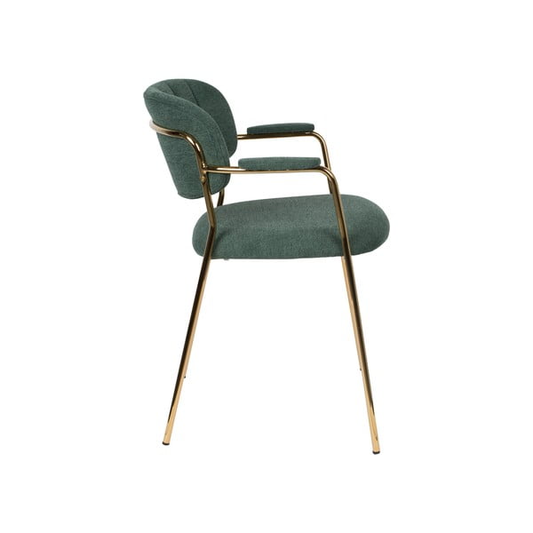 Valgomojo kėdės tamsiai žalios spalvos 2 vnt. Jolien – White Label-image-3