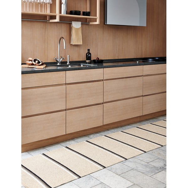 Smėlio spalvos lauko kilimas 70x240 cm Olle Mud Beige – Pappelina-image-1