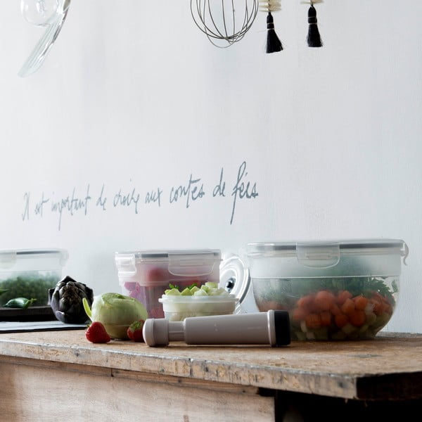3 maisto dėžučių ir vakuuminio siurblio rinkinys Compactor Food Saver-image-1