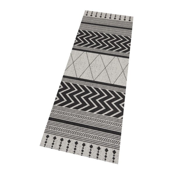 Pilkai juodas kilimas Zala Living Cook & Clean Novo, 60 x 180 cm-image-1