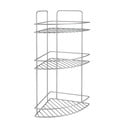 Sieninė kampinė vonios kambario lentyna su trimis pakopomis Metaltex Ref