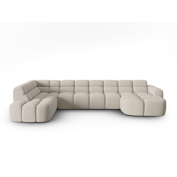 Kampinė sofa smėlio spalvos Lisa – Micadoni Home