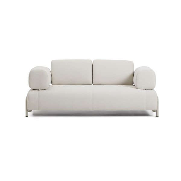 Smėlio spalvos sofa iš šenilinio audinio 200 cm Compo – Kave Home