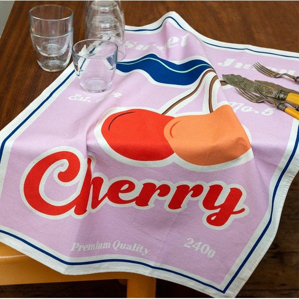 Iš medvilnės virtuvės rankšluostis 70x50 cm Cherry – Rex London-image-1
