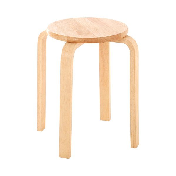 Natūralios spalvos iš kaučiukmedžio masyvo taburetė Heva – Premier Housewares