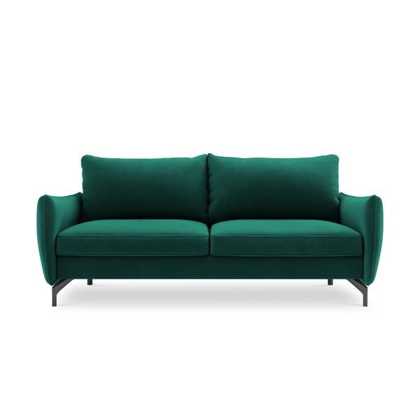 Tamsiai žalia aksominė sofa lova Interieurs 86 Stendhal
