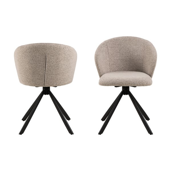 Valgomojo kėdės smėlio spalvos 2 vnt. Pippa – Actona-image-4