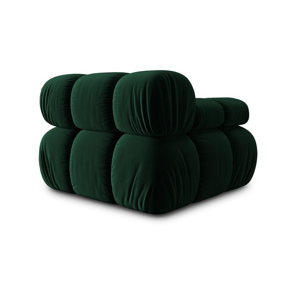 Modulinė sofa žalios spalvos iš velveto (su kairiuoju kampu) Bellis – Micadoni Home-image-4