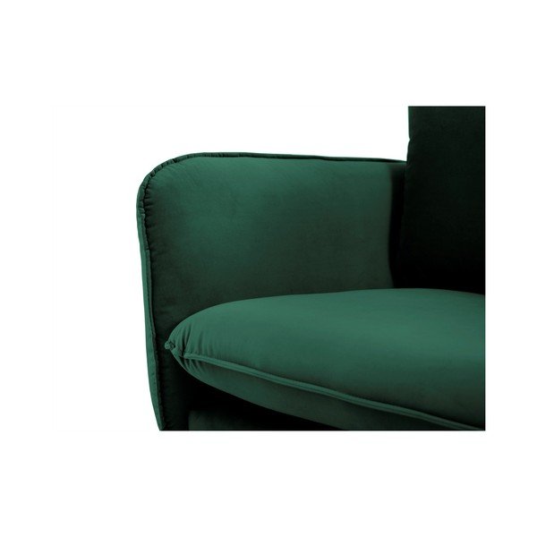 Žalia aksominė sofa Cosmopolitan Design Vienna, 230 cm-image-4