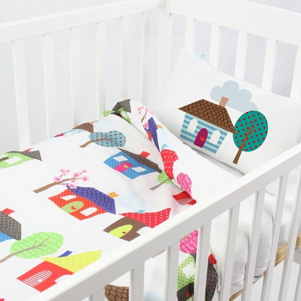 Antklodės užvalkalas ir pagalvės užvalkalas "Mr. Fox Happy Homes", 100 x 120 cm-image-2