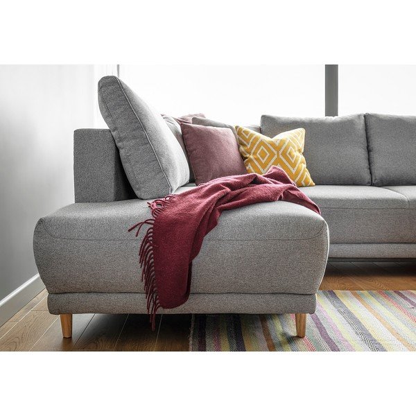 Šviesiai pilka sofa-lova Miuform Lovely Annie, kairysis kampas-image-4