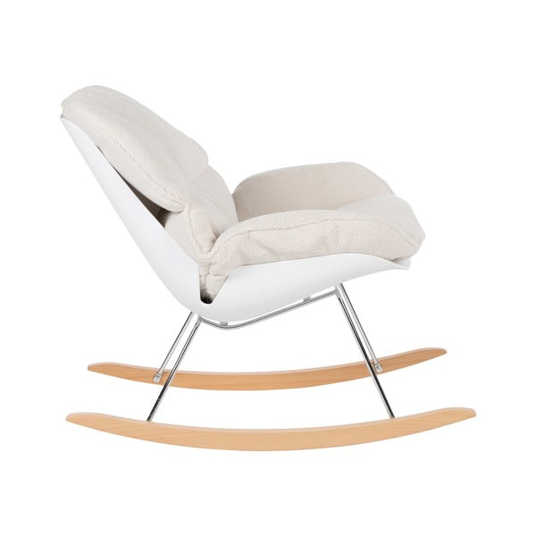 Iš boucle supamasis krėslas kreminės spalvos Rocky – White Label-image-3