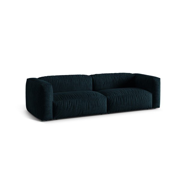 Tamsiai mėlynos spalvos iš velveto sofa 240 cm Martina – Micadoni -image-2