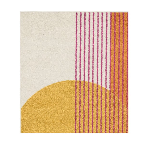 Geltonos spalvos/oranžinės spalvos kilimas 120x170 cm Muse Orange Retro – Asiatic Carpets-image-4