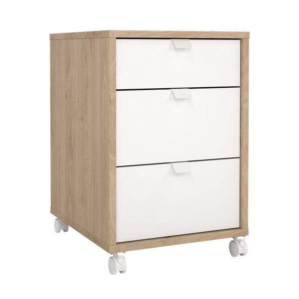 Spintelė baltos spalvos/natūralios spalvos iš ąžuolo 41x61 cm Sign – Tvilum-image-2