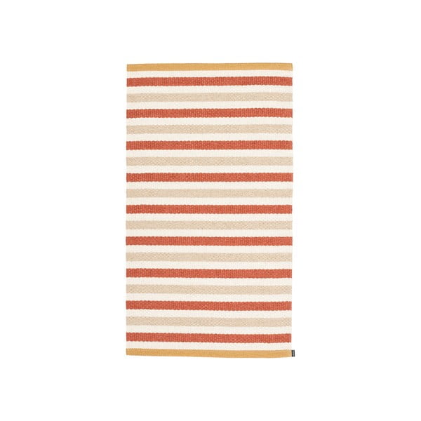 Raudonos plytų spalvos/kreminės spalvos lauko ir vidaus kilimas 70x120 cm Teo Brick – Pappelina-image-3