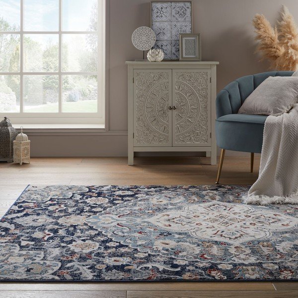 Tamsiai mėlynas kilimas Flair Rugs Jaleh, 160 x 230 cm-image-1