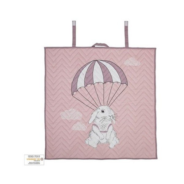 Rožinė medvilninė kūdikių antklodė Bloomingville Baby
