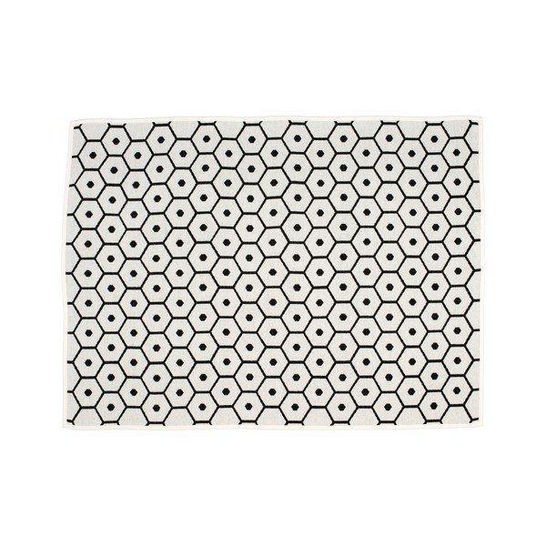 Juodos spalvos iš vilnos mišinio antklodė ir pledas 140x180 cm Honey Black – Pappelina-image-1
