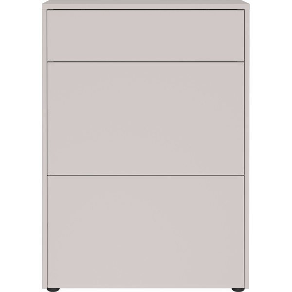 Kreminės spalvos matinis spintelė 70x99x34 cm Binetto – Germania-image-3