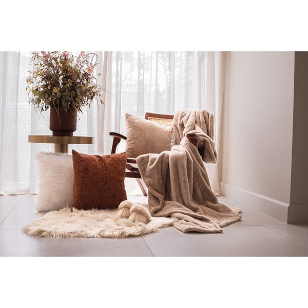 Ruda iš dirbtinio kailio antklodė ir pledas 150x200 cm Ruby – Tiseco Home Studio-image-4