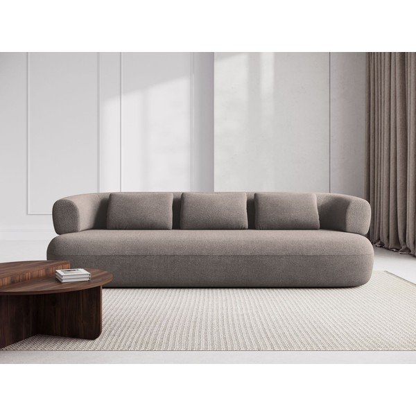 Šviesiai rudos spalvos sofa iš boucle 200 cm Jenny – Micadoni -image-1