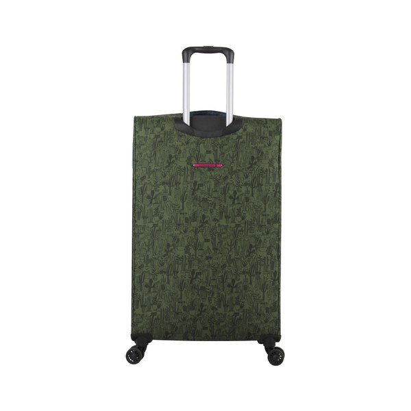 Lulucastagnette Teddy Bear žalias 4 ratų bagažas, 71 l-image-2