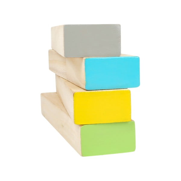 Vaikiškas medinis bokštas iš "Legler Tower" kaladėlių, 60 dalių-image-3