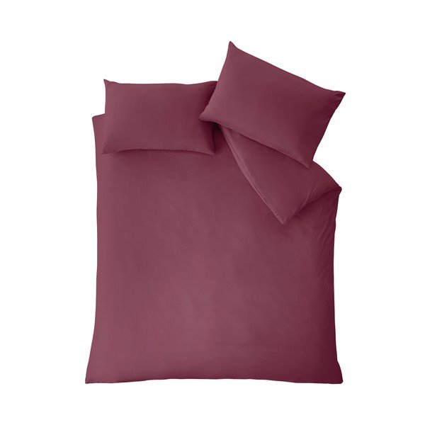 Bordo spalvos dvigulė patalynė 200x200 cm So Soft Non Iron – Catherine Lansfield