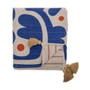 Antklodė ir pledas mėlynos spalvos 130x160 cm Eviaya – Bloomingville