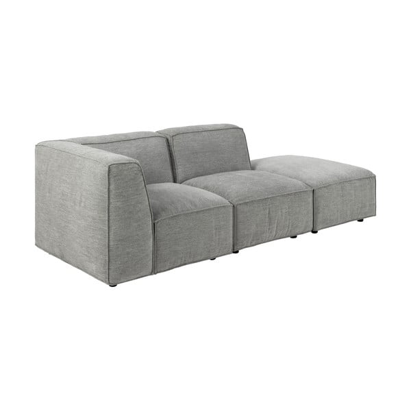 Šviesiai pilka modulinė sofa Bonami Selection Fairfield, kampas dešinėje-image-3