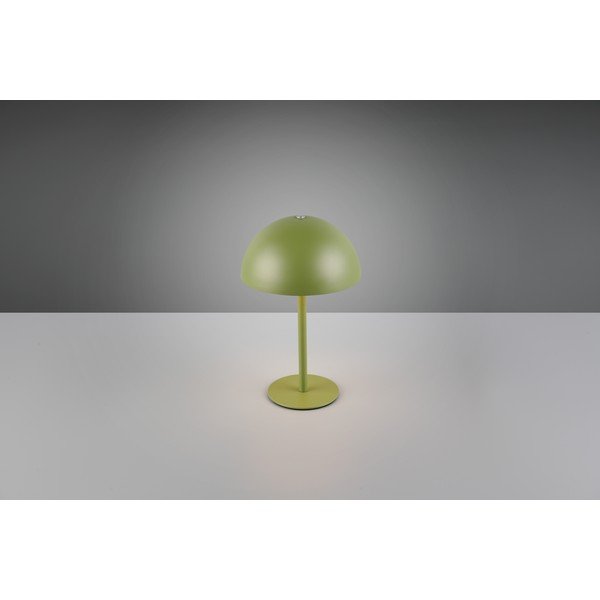 Žalios spalvos stalinis šviestuvas LED (aukštis 21 cm) su metaliniu gaubtu Munoz – Reality-image-2