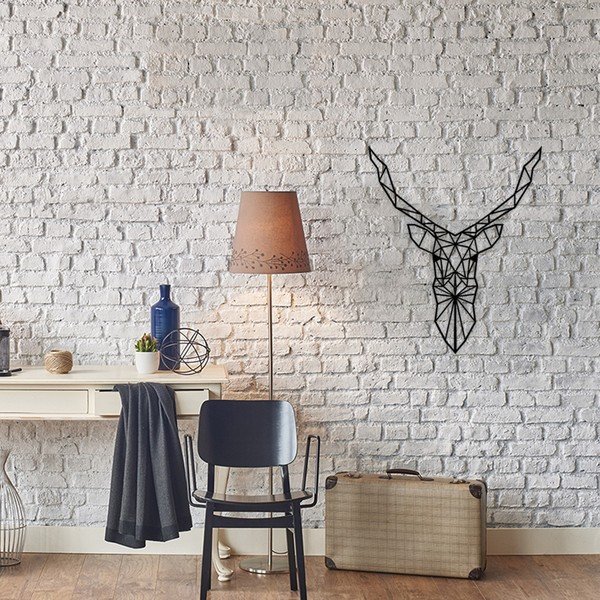 Metalinė sienų dekoracija Deer, 60 x 50 cm-image-1