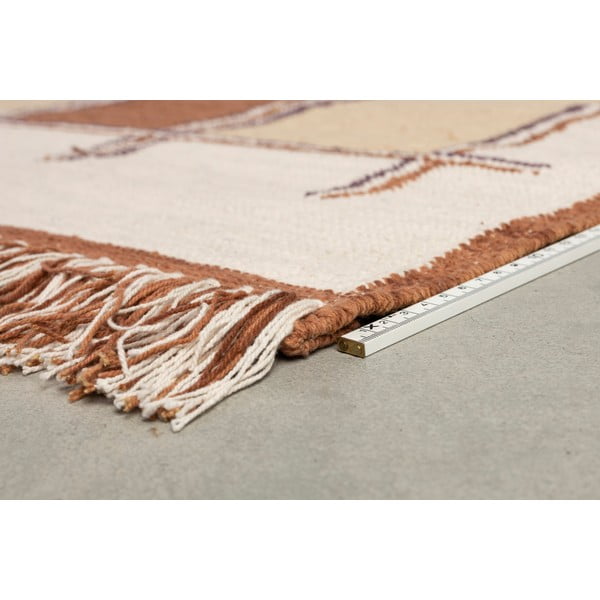 Terakotos spalvos iš medvilnės kilimas 200x300 cm Gambit – Dutchbone-image-4