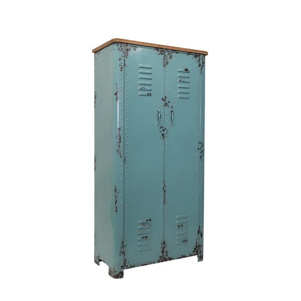 Turkio spalvos metalinė spintelė Dutchbone Rusty-image-2