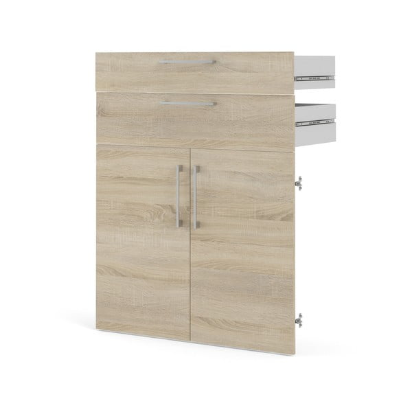 Modulinės lentynos dalis natūralios spalvos iš ąžuolo 84x105 cm Prima – Tvilum-image-2
