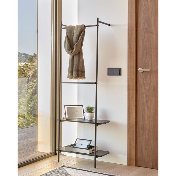 Juodos spalvos metalinis baldų rinkinys koridoriui Kave Home Galatia-image-1