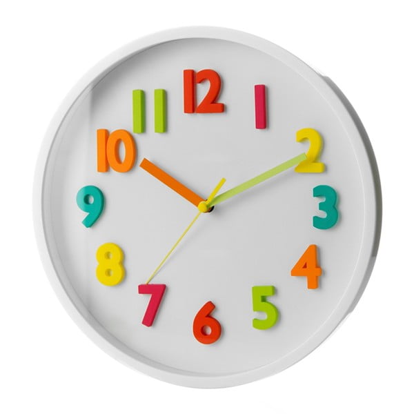 Vaikiškas laikrodis ø 25 cm Colourful Numbers – Casa Selección