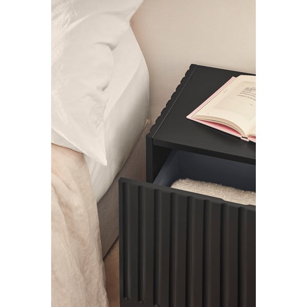 Naktinis staliukas juodos spalvos Doric – Teulat-image-2