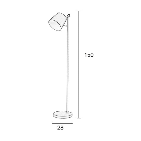 Baltas grindų šviestuvas Zuiver Buckle Head-image-1