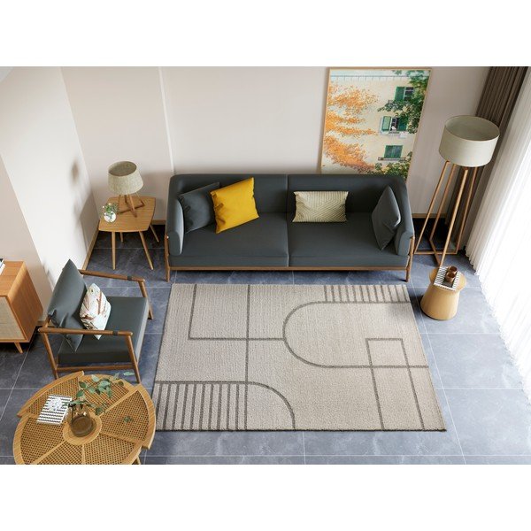 Smėlio spalvos kilimas Universal Snowy, 160 x 230 cm-image-1