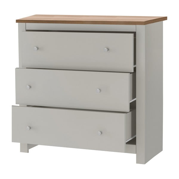 Aukšta šoninė spintelė pilkos spalvos 81x35 cm Emerald – Støraa-image-3