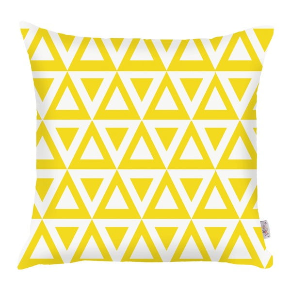 Geltonas pagalvės užvalkalas Mike & Co. NEW YORK Triangle, 43 x 43 cm