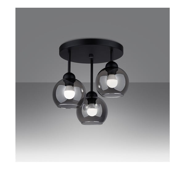 Lubinis šviestuvas juodos spalvos ø 15 cm Grande – Sollux-image-2