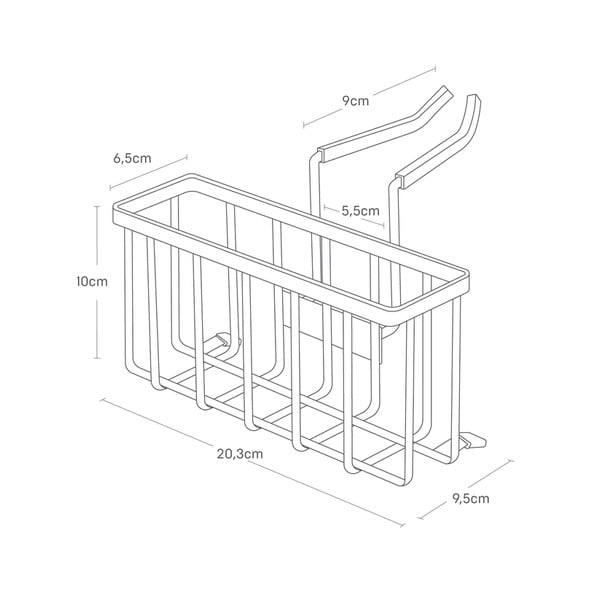Pakabinamas iš metalo kempinės laikiklis – YAMAZAKI-image-4
