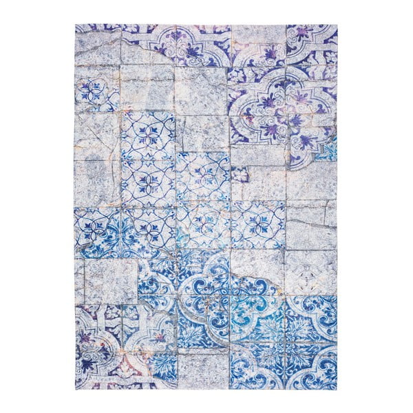 Pilkos ir mėlynos spalvos kilimas "Universal Alice", 60 x 110 cm