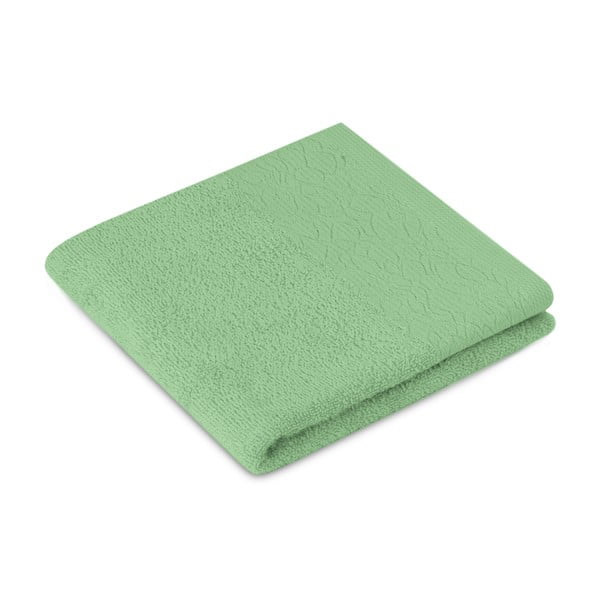 Šviesiai žalios spalvos iš frote audinio iš medvilnės vonios rankšluosčių rinkiniai 2 vnt. Flos – Restilo-image-1