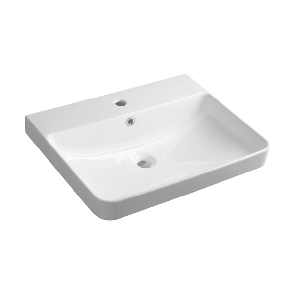 Iš keramikos praustuvas baltos spalvos 60x48 cm Neron – Sapho